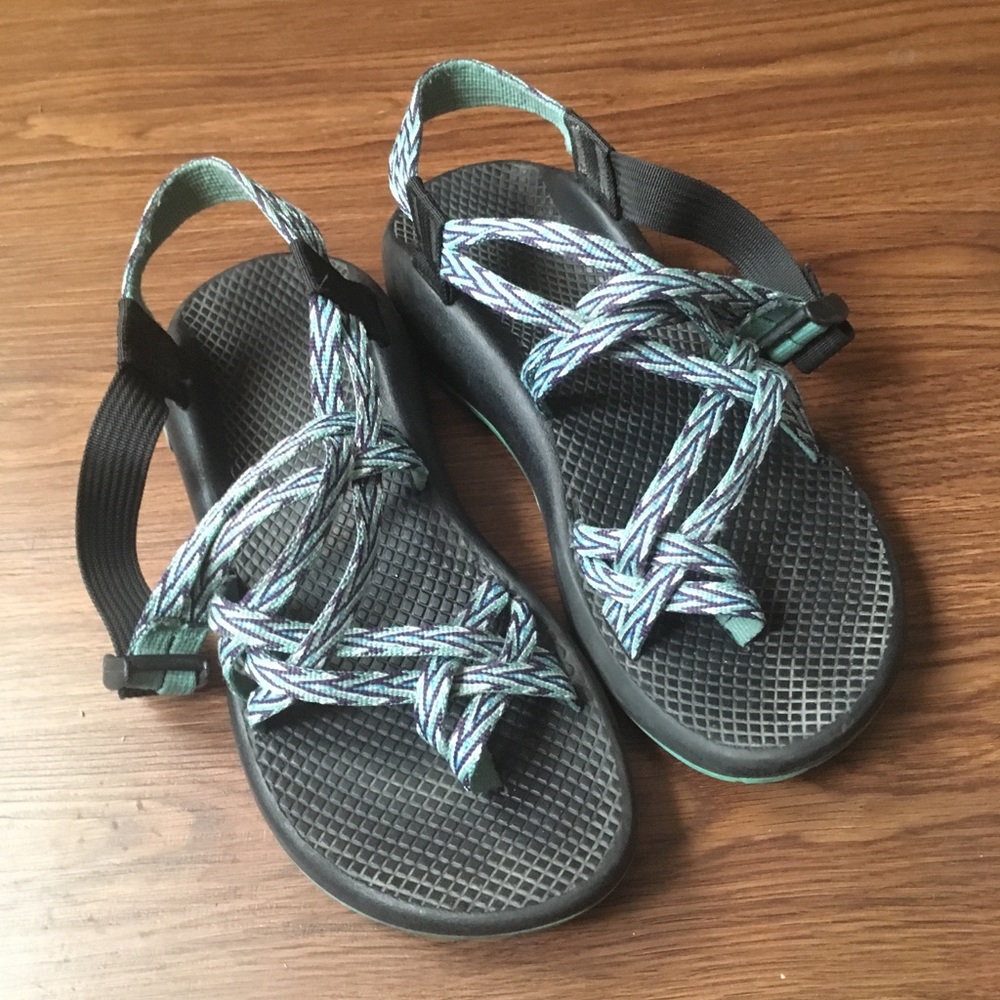 Green Blue Chacos